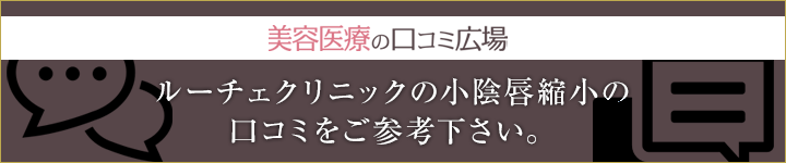 美容医療の口コミ広場：ルーチェクリニックの小陰唇縮小の口コミをご参考下さい。