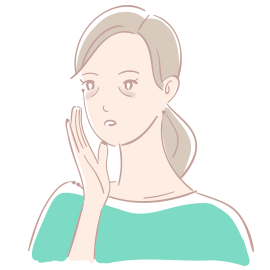 メイクで隠しきれず、老けて見られる