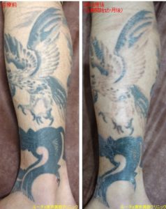 ふくらはぎタトゥー